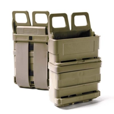 Doppio Porta Caricatore Fast Mag 556 per MOLLE Colore Tan by FMA