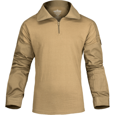 Combat Shirt in RipStop e Torso Cotone Colore Coyote by Invader Gear