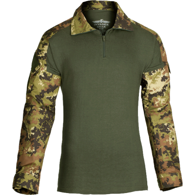 Combat Shirt in RipStop e Torso Cotone Colore Vegetato by Invader Gear