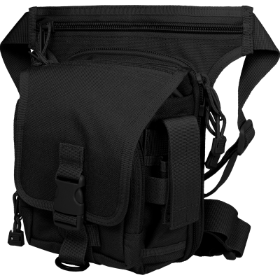 2B35 City Borsa Cosciale Multitasca in Cordura con Fondina Colore Nero