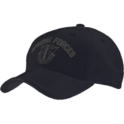 Baseball Cap Berretto Logo Special Forces Colore Nero by Fostex