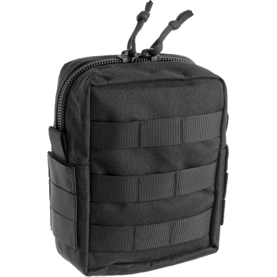 Tasca Utility Verticale con MOLLE Colore Nero by Invader Gear