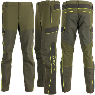 T120 Pantaloni Impermeabili con Parti in Kevlar Colore Verde/Giallo by