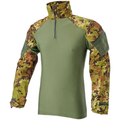 Combat Shirt in RipStop e Torso Lycra Colore Vegetato by Defcon 5