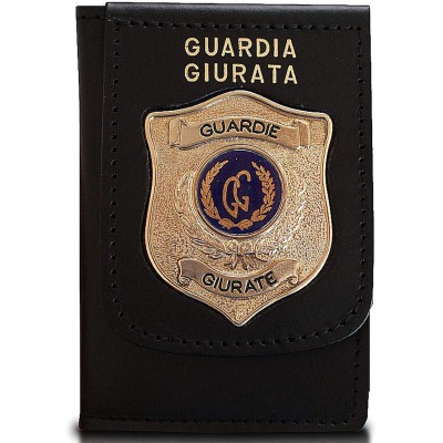 1WD110 Portafoglio con Placca Dorata Guardia Giurata by Vega Holster