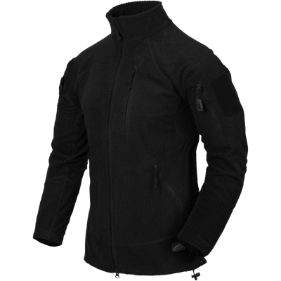 Felpa Alpha Tactical Fleece in Pile a Nido d'Ape Colore Nero by Heliko