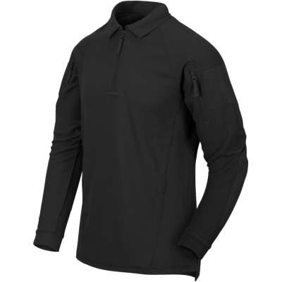 Range Polo Shirt da Tiro Maniche Lunghe Colore Nero by Helikon