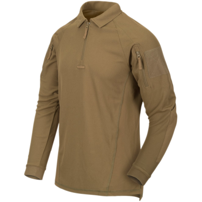 Range Polo Shirt da Tiro Maniche Lunghe Colore Coyote by Helikon