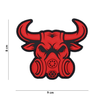 Patch Gasmask Bull (Red)