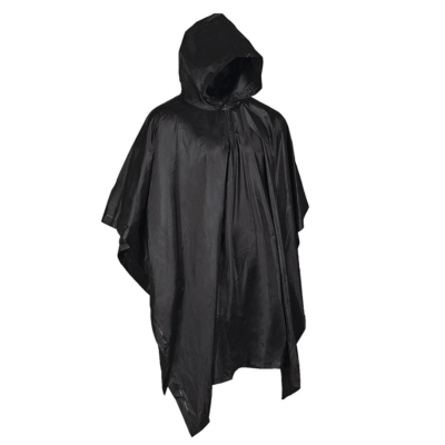 Poncho Impermeabile in Vinile Leggero Colore Nero by Mil-Tec