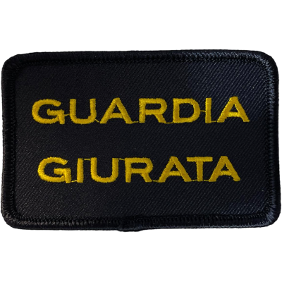 Patch Guardia Giurata 8 x 5 cm (Blu)