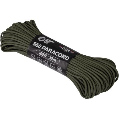 Paracord 550lb/250kg Colore Olive Drab 30m by AtWood Rope