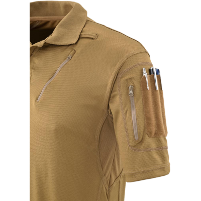 Polo Tattica Top Cool ad Asciugatura Rapida con Velcro Colore Coyote by Defcon 5