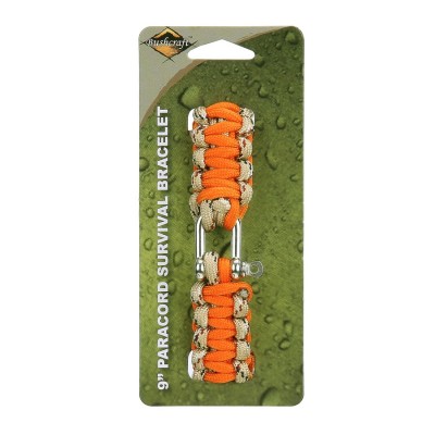 Bracciale Survival in Paracord Colore Orange by BCB