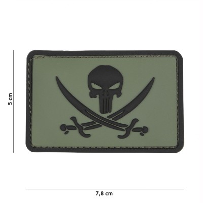 Patch PVC Punisher Pirate (OD)