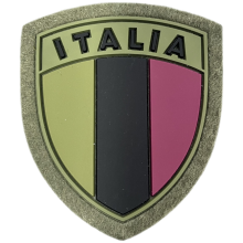 Patch scudetto Italia bassa visibilità con velcro