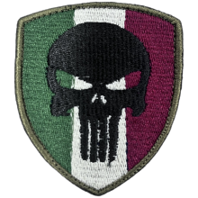 Patch Punisher Tricolore con velcro