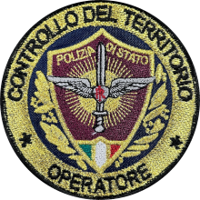 Patch PS Controllo del territorio con velcro