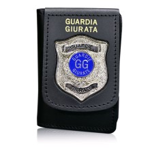 1WD152 Portafoglio con Placca Argentata Guardia Giurata by Vega Holster