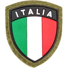 Patch PVC Italia Scudetto con velcro (OD)